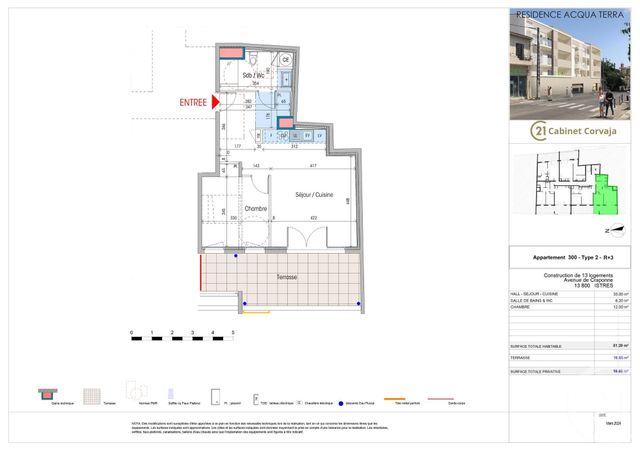 Appartement T2 à vendre - 2 pièces - 51.2 m2 - ISTRES - 13 - PROVENCE-ALPES-COTE-D-AZUR - Century 21 Cabinet Corvaja
