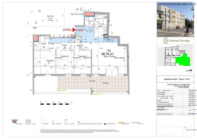 Appartement T4 à vendre - 4 pièces - 95.85 m2 - ISTRES - 13 - PROVENCE-ALPES-COTE-D-AZUR - Century 21 Cabinet Corvaja